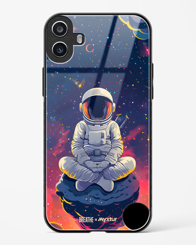 Galaxy at Peace [BREATHE] Glass Case Phone Cover (Nothing)