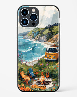 Glam Campsite [BREATHE] Glass Case Phone Cover (Apple)