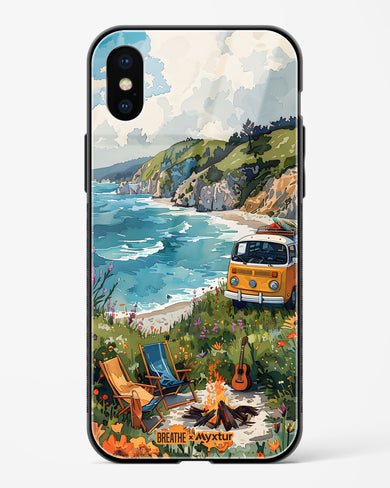 Glam Campsite [BREATHE] Glass Case Phone Cover (Apple)