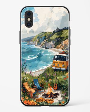 Glam Campsite [BREATHE] Glass Case Phone Cover (Apple)