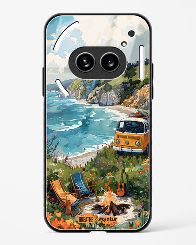 Glam Campsite [BREATHE] Glass Case Phone Cover (Nothing)