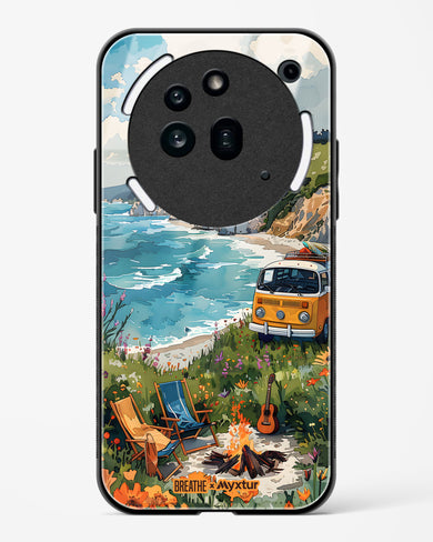 Glam Campsite [BREATHE] Glass Case Phone Cover (Nothing)