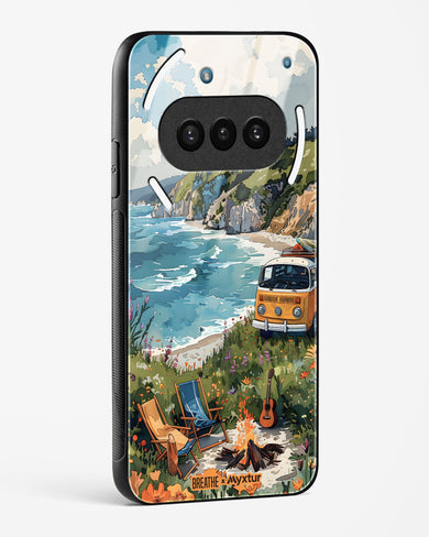 Glam Campsite [BREATHE] Glass Case Phone Cover (Nothing)