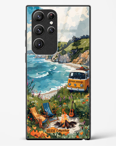 Glam Campsite [BREATHE] Glass Case Phone Cover (Samsung)