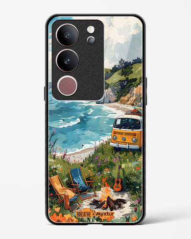 Glam Campsite [BREATHE] Glass Case Phone Cover (Vivo)