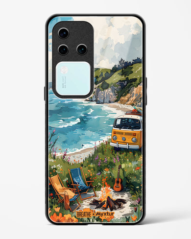 Glam Campsite [BREATHE] Glass Case Phone Cover (Vivo)