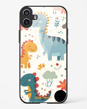 Jurassic Joy [BREATHE] Glass Case Phone Cover (Nothing)