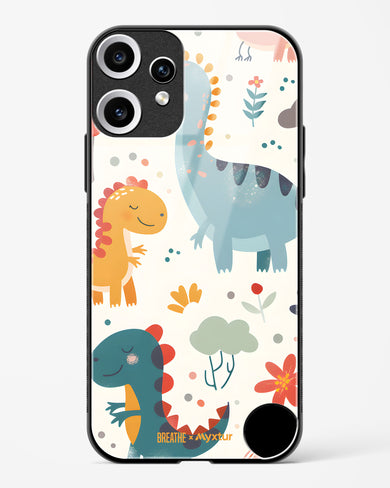 Jurassic Joy [BREATHE] Glass Case Phone Cover (Nothing)