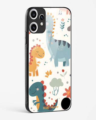Jurassic Joy [BREATHE] Glass Case Phone Cover (Nothing)
