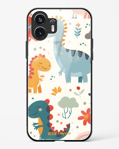 Jurassic Joy [BREATHE] Glass Case Phone Cover (Nothing)