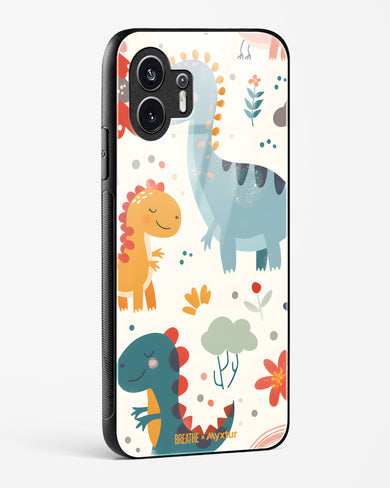 Jurassic Joy [BREATHE] Glass Case Phone Cover (Nothing)