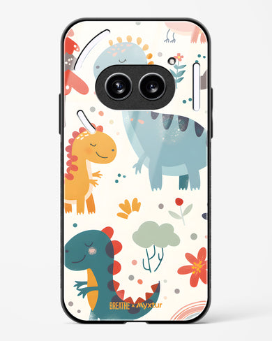 Jurassic Joy [BREATHE] Glass Case Phone Cover (Nothing)