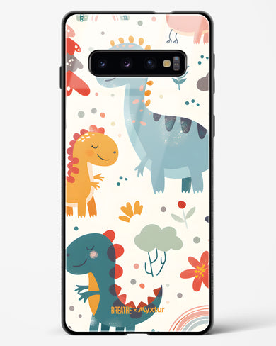 Jurassic Joy [BREATHE] Glass Case Phone Cover (Samsung)