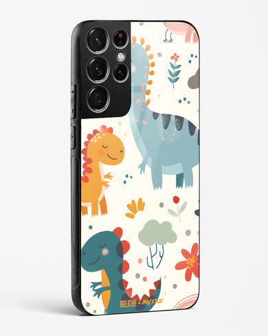 Jurassic Joy [BREATHE] Glass Case Phone Cover (Samsung)