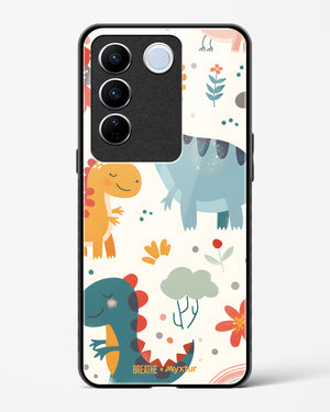 Jurassic Joy [BREATHE] Glass Case Phone Cover (Vivo)