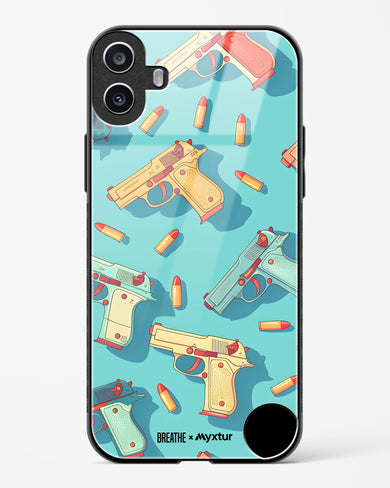 Lots of Guns [BREATHE] Glass Case Phone Cover (Nothing)