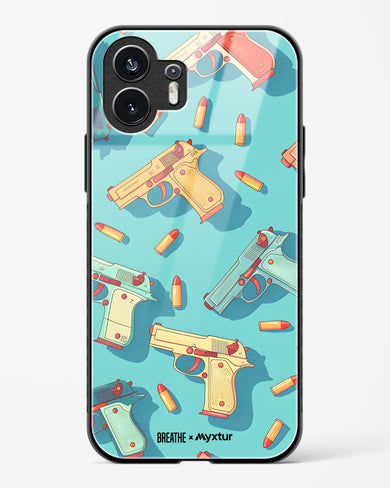 Lots of Guns [BREATHE] Glass Case Phone Cover (Nothing)