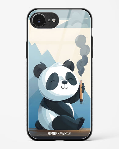 Pencil Panda Pal [BREATHE] Glass Case Phone Cover (Apple)