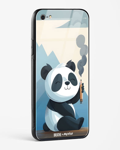 Pencil Panda Pal [BREATHE] Glass Case Phone Cover (Apple)