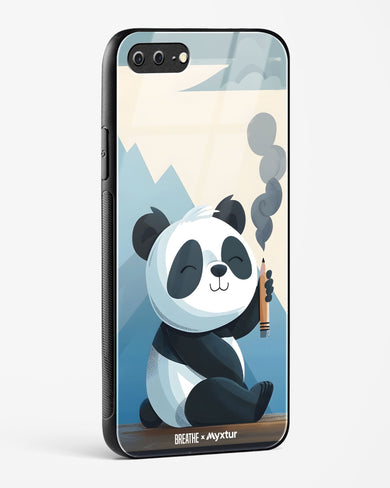 Pencil Panda Pal [BREATHE] Glass Case Phone Cover (Apple)