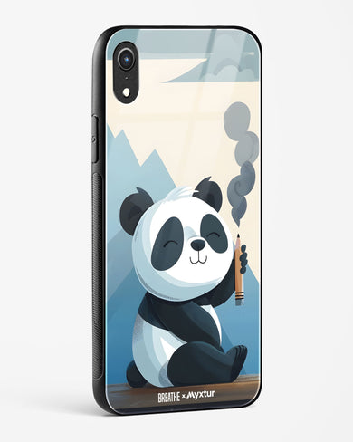 Pencil Panda Pal [BREATHE] Glass Case Phone Cover (Apple)