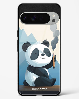 Pencil Panda Pal [BREATHE] Glass Case Phone Cover (Google)