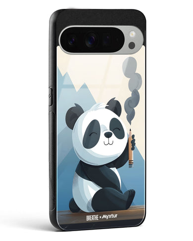 Pencil Panda Pal [BREATHE] Glass Case Phone Cover (Google)