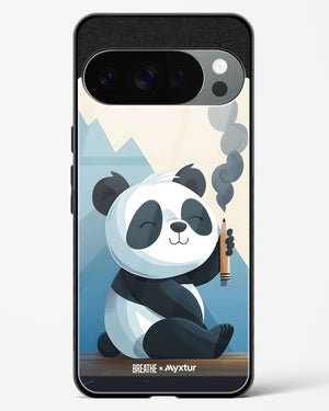 Pencil Panda Pal [BREATHE] Glass Case Phone Cover (Google)
