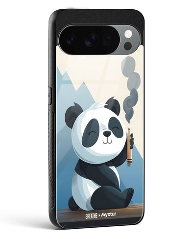 Pencil Panda Pal [BREATHE] Glass Case Phone Cover (Google)