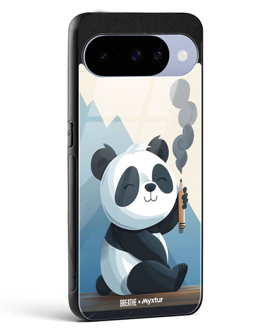 Pencil Panda Pal [BREATHE] Glass Case Phone Cover (Google)