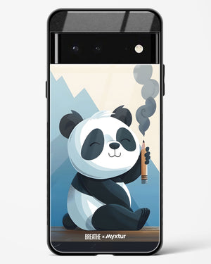 Pencil Panda Pal [BREATHE] Glass Case Phone Cover (Google)
