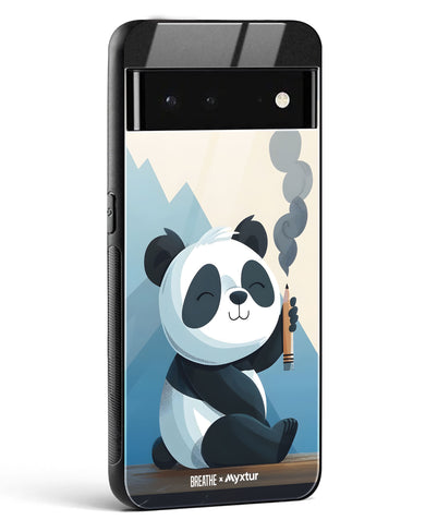 Pencil Panda Pal [BREATHE] Glass Case Phone Cover (Google)