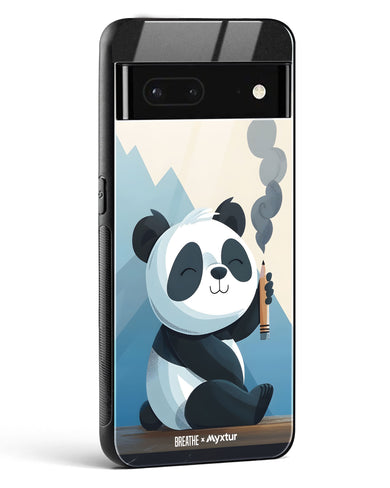 Pencil Panda Pal [BREATHE] Glass Case Phone Cover (Google)