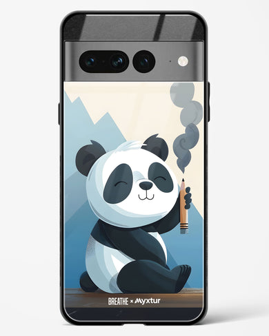 Pencil Panda Pal [BREATHE] Glass Case Phone Cover (Google)