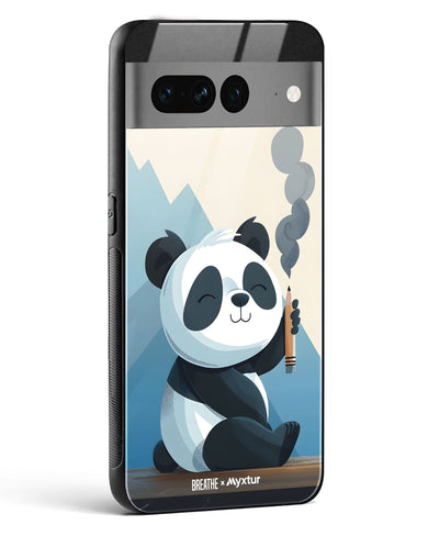 Pencil Panda Pal [BREATHE] Glass Case Phone Cover (Google)