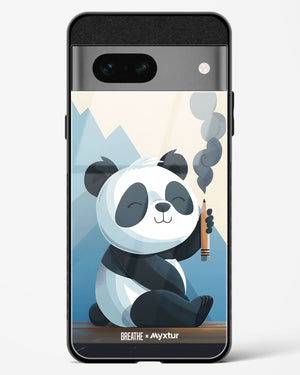 Pencil Panda Pal [BREATHE] Glass Case Phone Cover (Google)