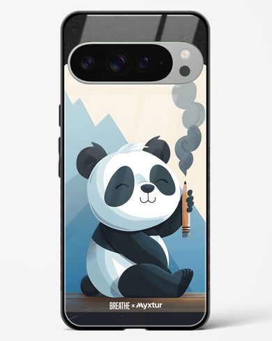 Pencil Panda Pal [BREATHE] Glass Case Phone Cover (Google)