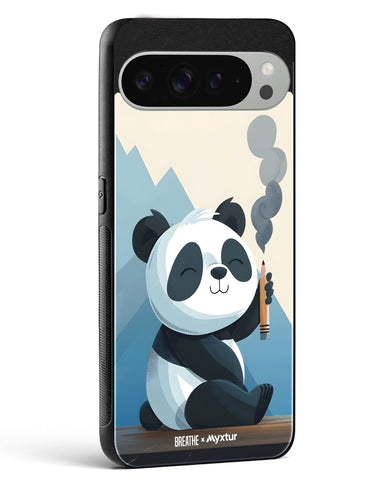 Pencil Panda Pal [BREATHE] Glass Case Phone Cover (Google)