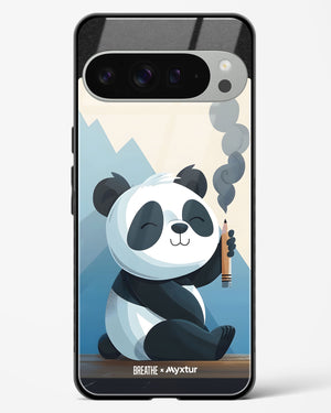 Pencil Panda Pal [BREATHE] Glass Case Phone Cover (Google)