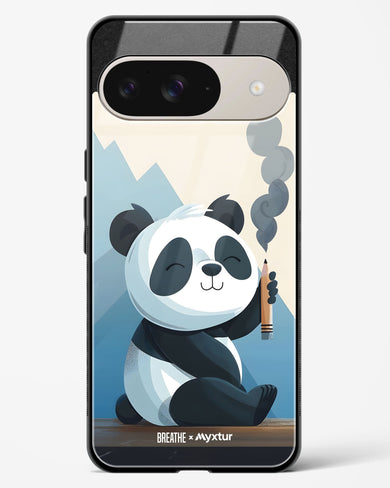 Pencil Panda Pal [BREATHE] Glass Case Phone Cover (Google)