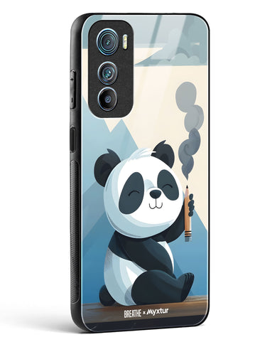 Pencil Panda Pal [BREATHE] Glass Case Phone Cover (Motorola)