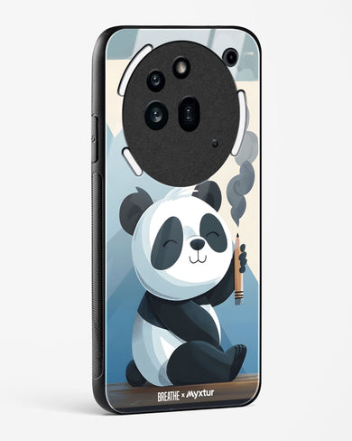 Pencil Panda Pal [BREATHE] Glass Case Phone Cover (Nothing)