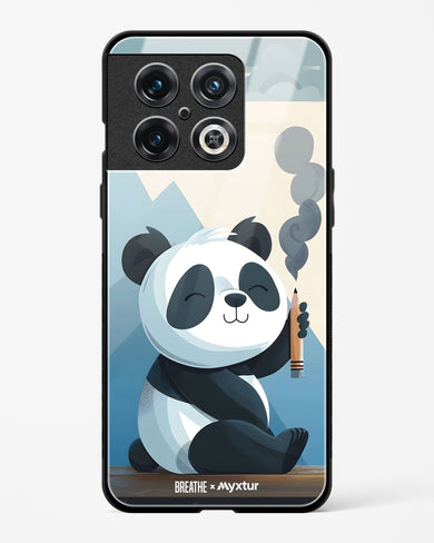 Pencil Panda Pal [BREATHE] Glass Case Phone Cover (OnePlus)