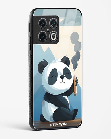 Pencil Panda Pal [BREATHE] Glass Case Phone Cover (OnePlus)