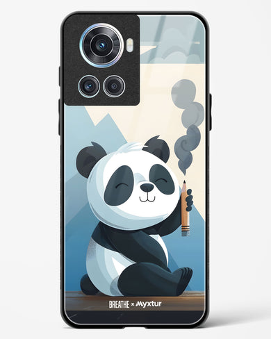 Pencil Panda Pal [BREATHE] Glass Case Phone Cover (OnePlus)