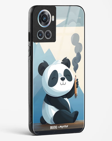 Pencil Panda Pal [BREATHE] Glass Case Phone Cover (OnePlus)