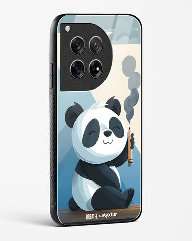 Pencil Panda Pal [BREATHE] Glass Case Phone Cover (OnePlus)