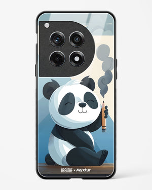 Pencil Panda Pal [BREATHE] Glass Case Phone Cover (OnePlus)