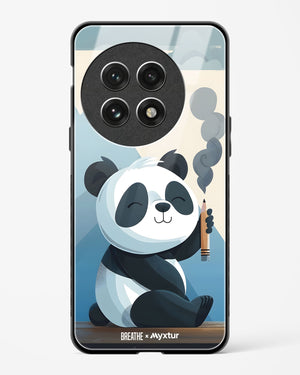 Pencil Panda Pal [BREATHE] Glass Case Phone Cover (OnePlus)