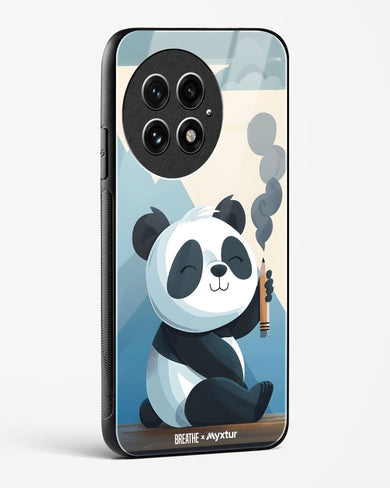 Pencil Panda Pal [BREATHE] Glass Case Phone Cover (OnePlus)